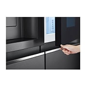 LG 635L Side by Side Fridge with InstaView®, GS-V635MBLC