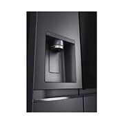 LG 635L Side by Side Fridge with InstaView®, GS-V635MBLC