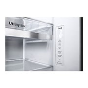 LG 635L Side by Side Fridge with InstaView®, GS-V635MBLC