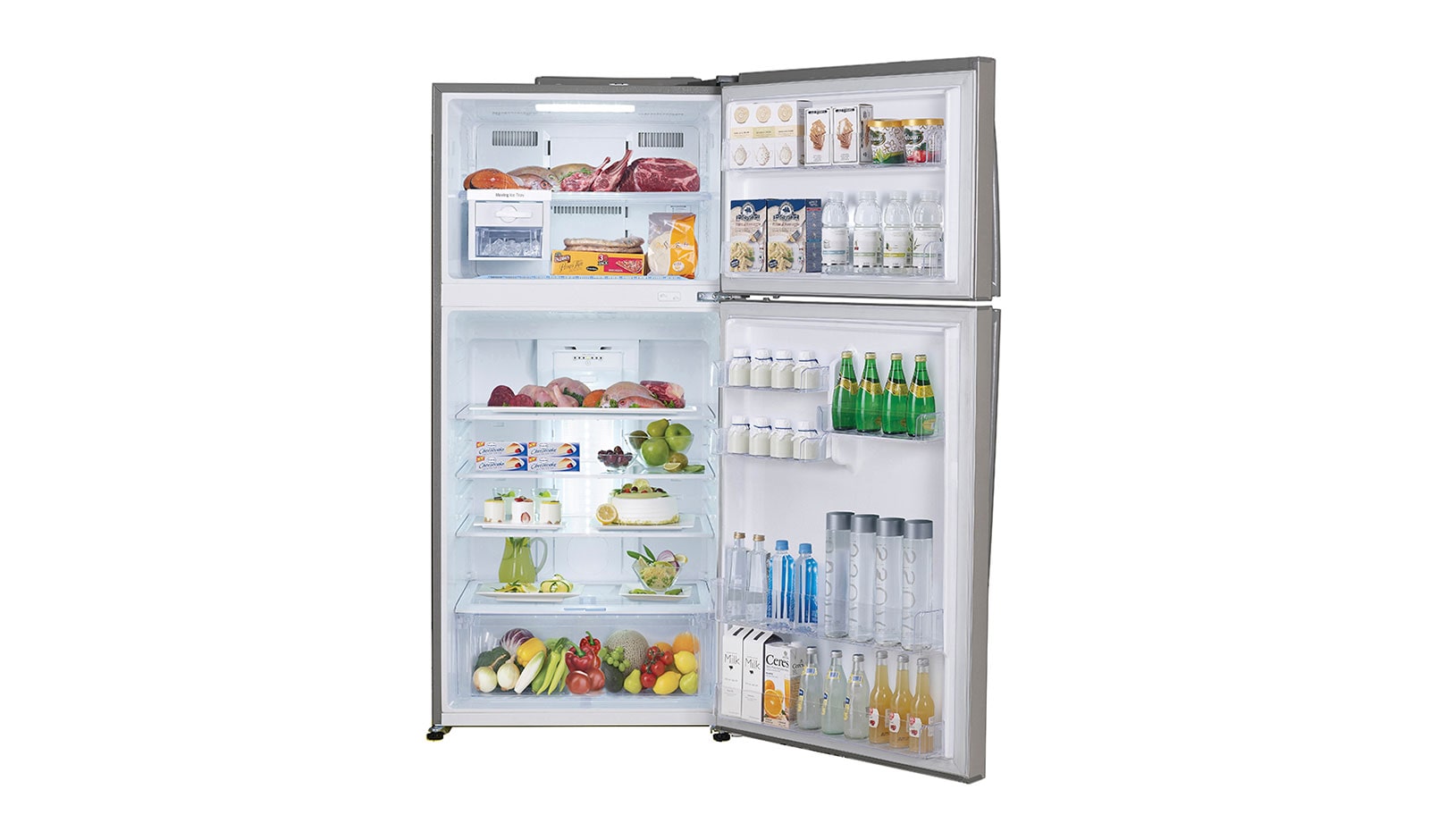 LG 442L Top Mount Refrigerator with 4 Star Energy Rating, GT-442BPL