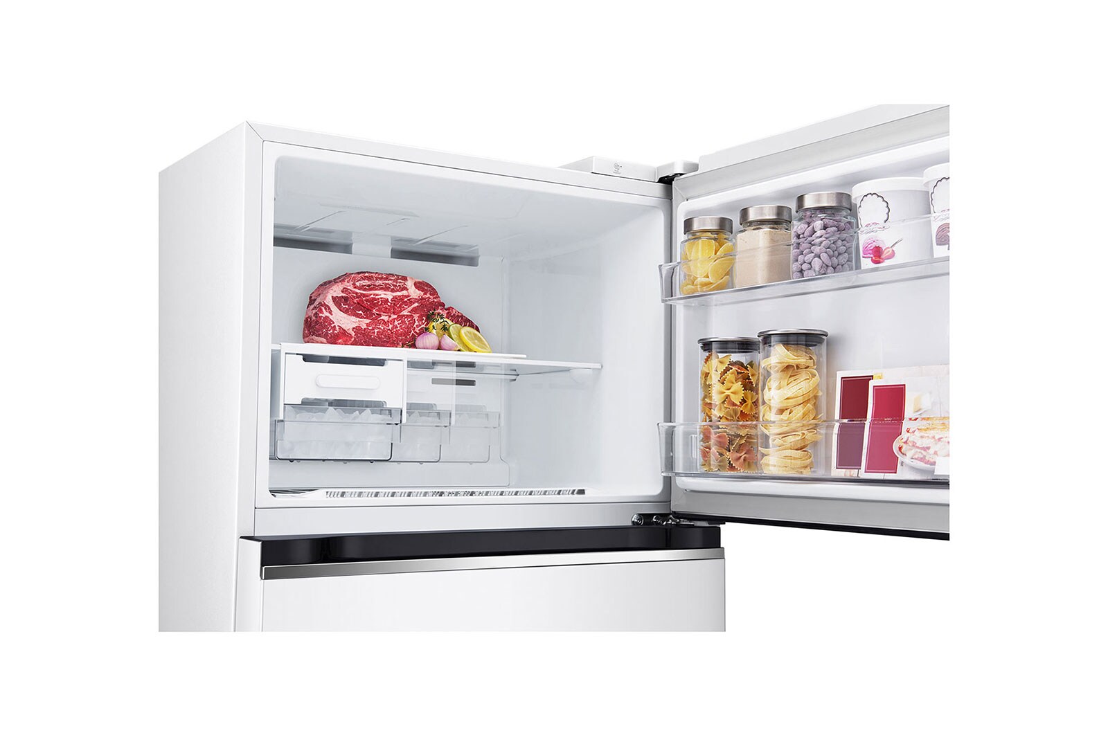 LG 375L Top Mount Fridge in White Finish, GT-5W