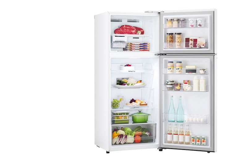 LG 375L Top Mount Fridge in White Finish, GT-5W