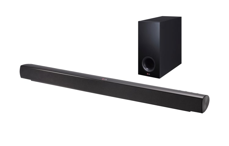 Front view of 2.1ch Sound Bar - 120W Total RMS Power Output NB2540