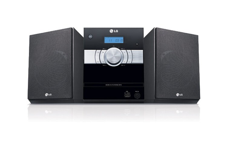 Front view of CD Micro System with iPod®/iPhone Dock® Playback and Recharge XP16