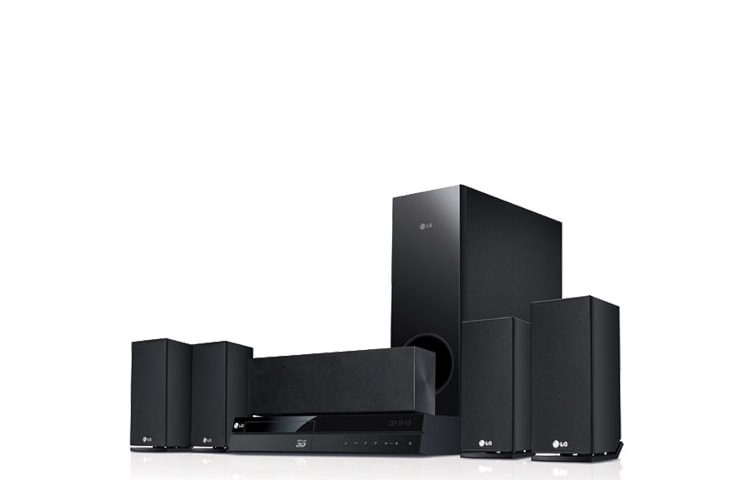 Front view of 3D Blu-Ray Home Theatre with 850W Total RMS Power Output BH6220S