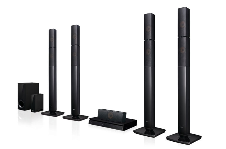 Front view of 1000W 5.1ch 3D Blu-ray Home Theatre System LHB655NW