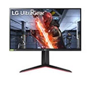 Front view of 27” UltraGear™ Full HD IPS 1ms (GtG) Gaming Monitor with NVIDIA® G-SYNC® Compatible 27GN650-B