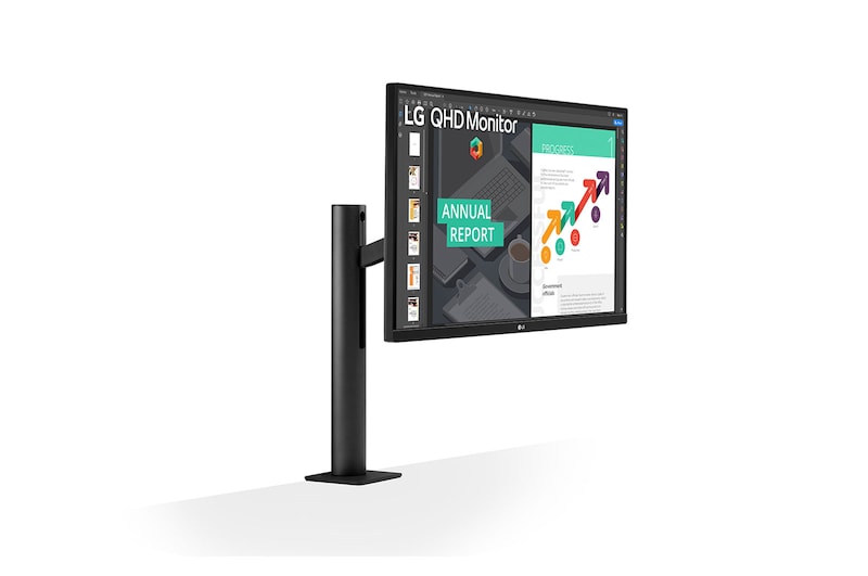 LG 27'' QHD Ergo IPS Monitor with USB Type-C™, 27QN880-B