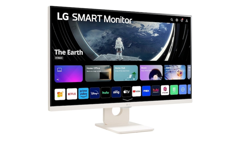 LG 27" Full HD IPS Smart Monitor with webOS, 27SR50F-W