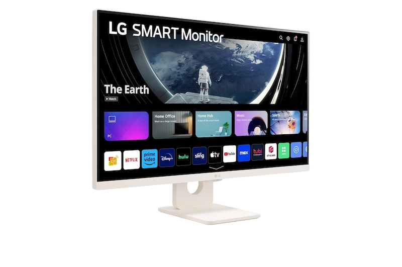 LG 27" Full HD IPS Smart Monitor with webOS, 27SR50F-W