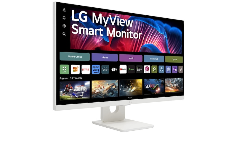 LG MyView Smart 27” 4K UHD IPS with webOS, 27SR73U-W