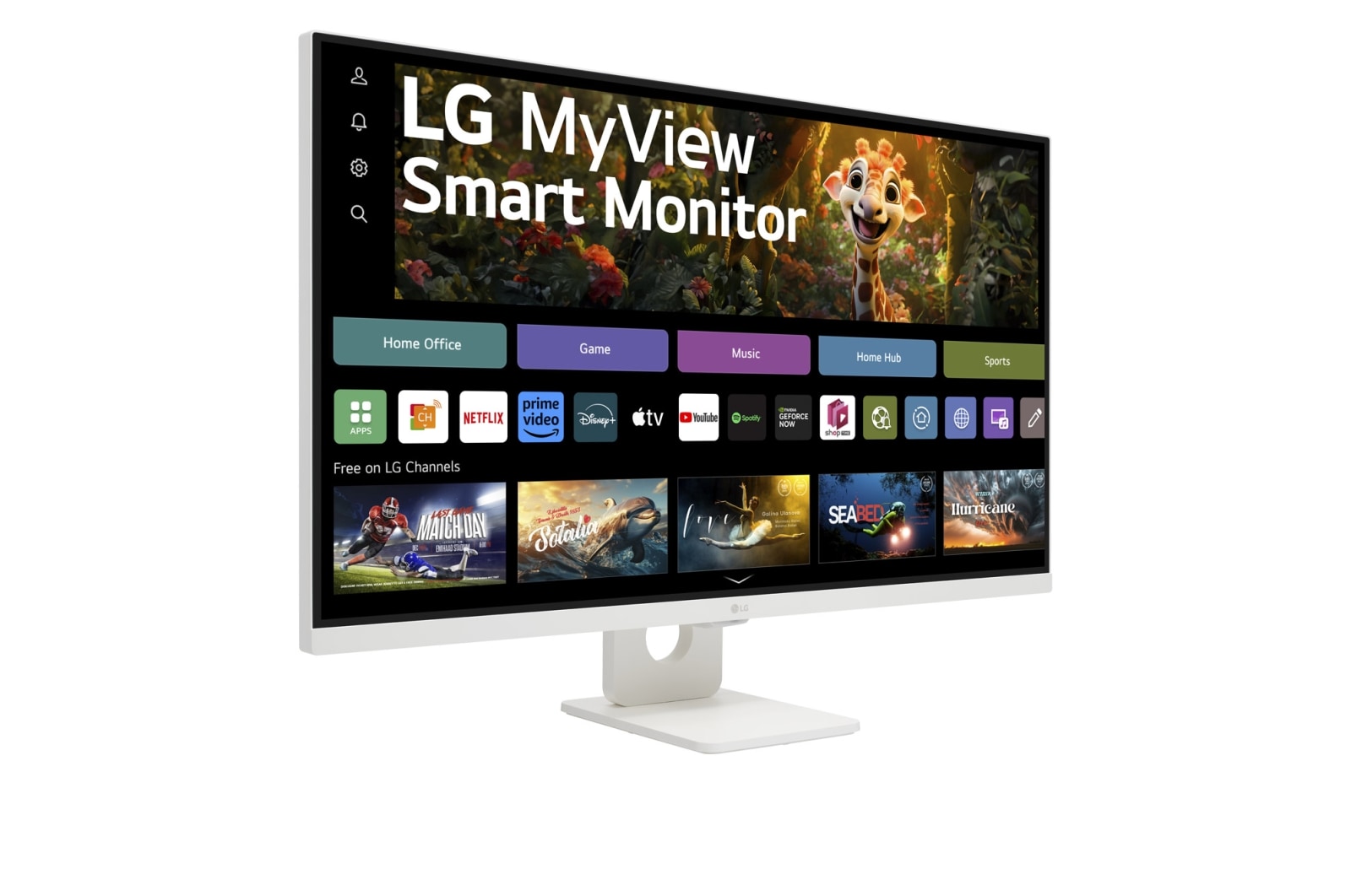 LG MyView Smart 32” 4K UHD VA with webOS, 32SR73U-W