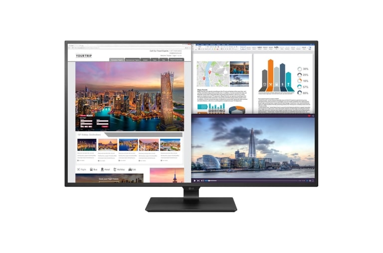 Front view of 43&#34; UHD 4K Multi-tasking Monitor 43UD79-B