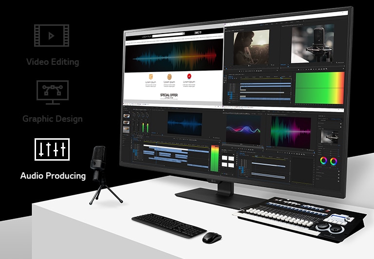 43” UHD 4K IPS Monitor with HDR10 - 43UN700-B | LG NZ