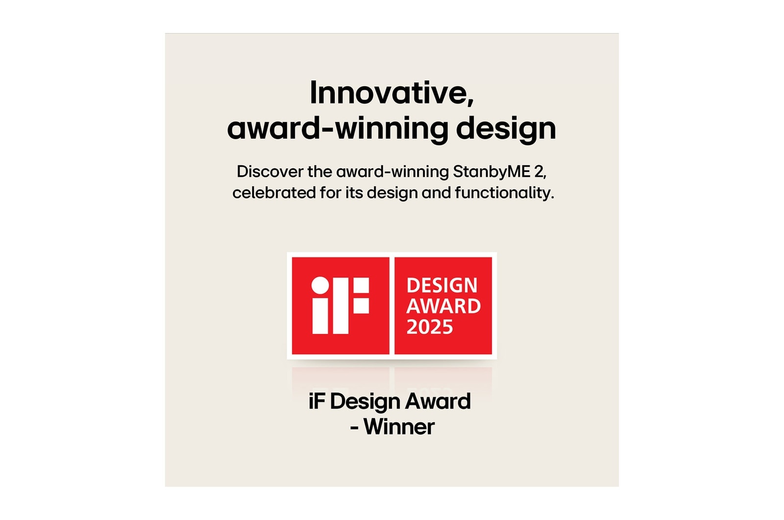 A girl with her puppy is watching a show on the LG StanbyME 2. The folio cover is used and the screen is propped up like a tablet. 