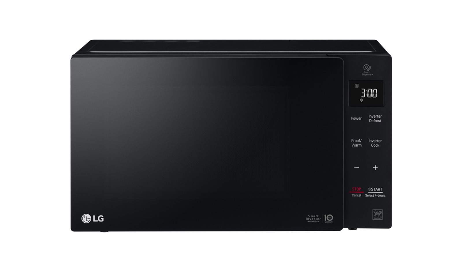 Front view of NeoChef, 23L Smart Inverter Microwave Oven MS2336DB
