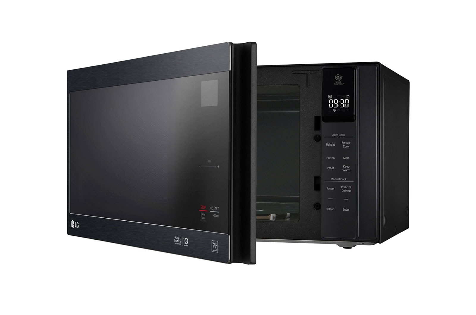 Lg neochef 42l 1200w matte black stainless steel microwave ms4296ombs clearance