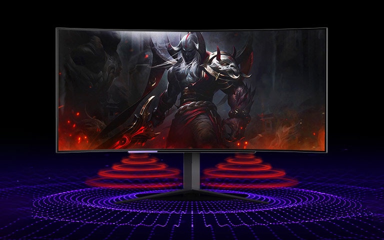 It shows the simulated image of the sound maximized the bass range sound.