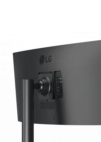 One Click Stand for an easy set-up of monitor without any other equipment.