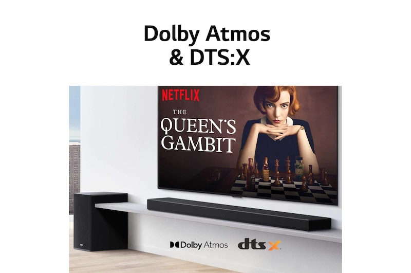 LG SP9YA, 520W, 5.1.2ch with Meridian & Dolby Atmos® Soundbar, SP9YA