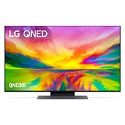A front view of the LG QNED TV 