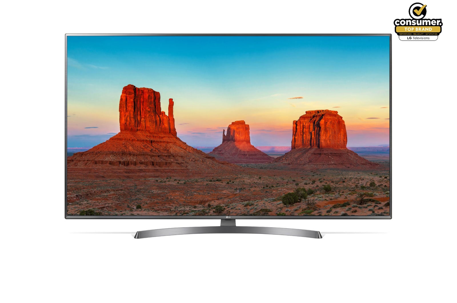 Front view of LG Smart 4K UHD TV 50 inch 50UK6700