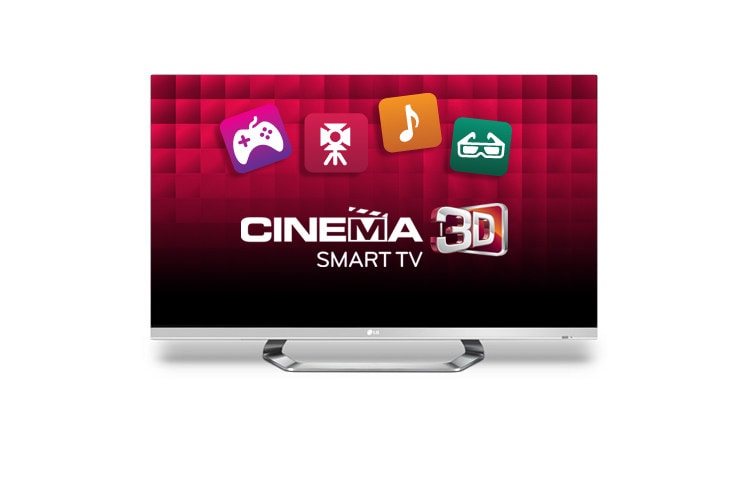 Front view of 55&#34; (139cm) Full HD 3D LED LCD TV 55LM6700