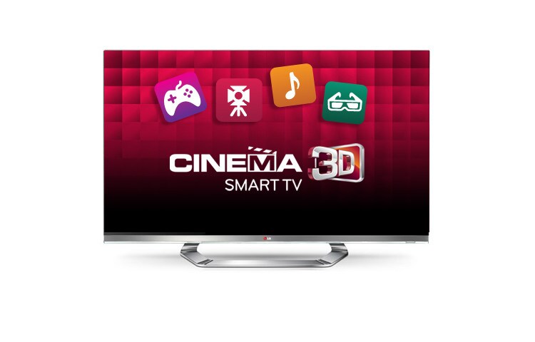 Front view of 55&#34; (139cm) Full HD 3D LED LCD TV 55LM8600