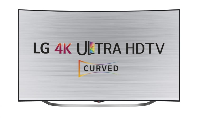 Front view of 55” (139cm) CURVED 4K ULTRA HD WEBOS SMART TV 55UC970T