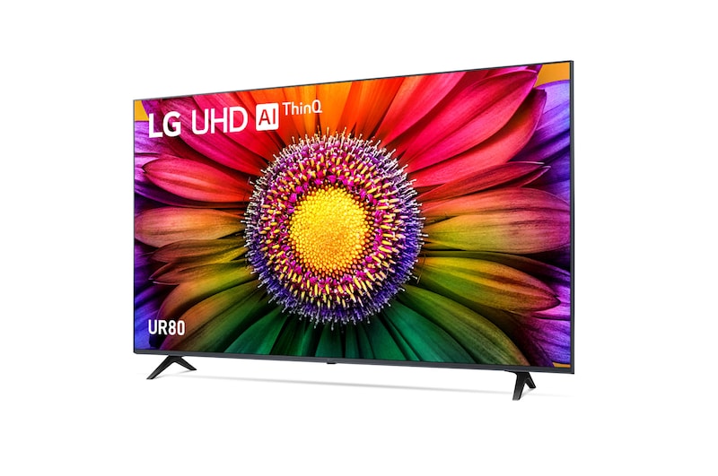 LG UR80 55 inch 4K Smart UHD TV with Al Sound Pro, 55UR80006LJ