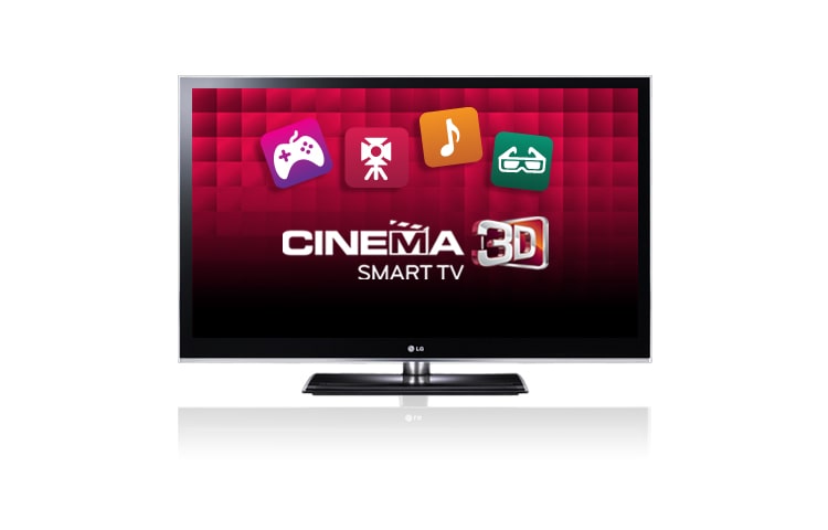 Front view of 60&#34; (152cm) Full HD 3D Plasma TV with THX3D Display 60PZ950