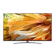 A front view of the LG QNED TV