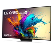 LG 75 Inch LG QNED MiniLED AI QNED91 4K Smart TV 2024, 75QNED91T6A