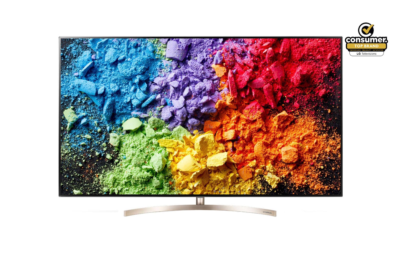 Front view of LG Super UHD 4K TV 65 inch 65SK9500