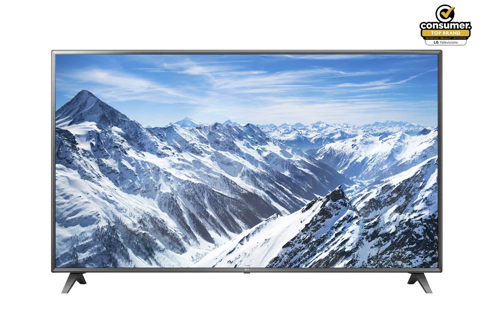 Front view of LG Smart 4K UHD TV 75 inch 75UK6500
