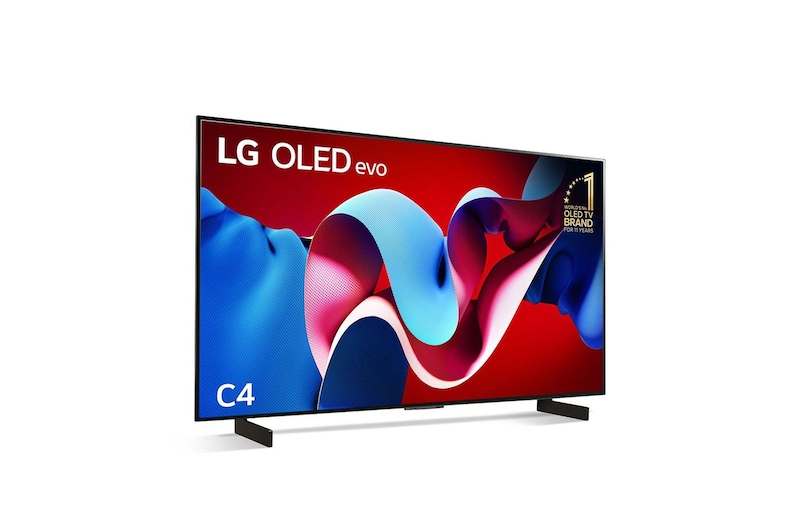LG 42 Inch LG OLED evo AI C4 4K Smart TV 2024, OLED42C44LA