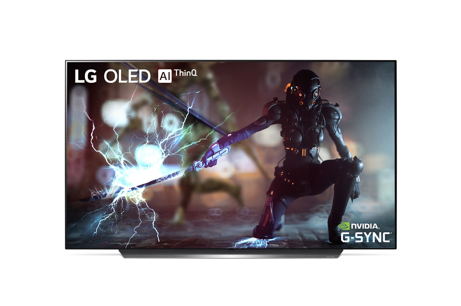 Front view of 55&#34; LG OLED 4K TV - C9 OLED55C9PVA