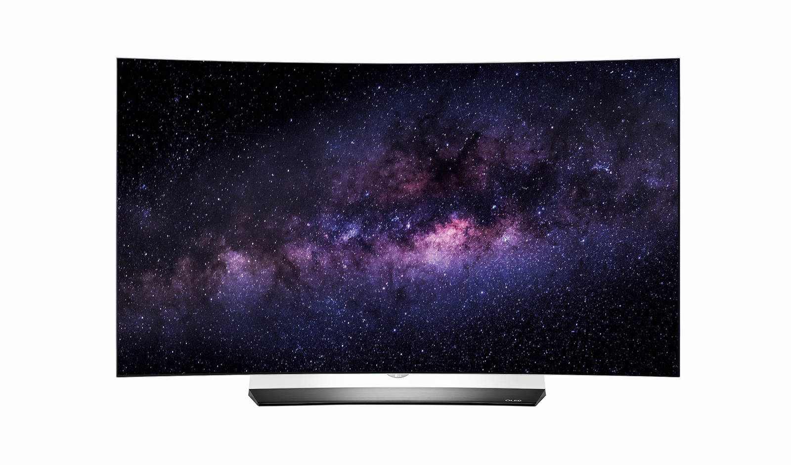 Front view of 65&#34; LG OLED TV - CURVED 4K UHD - C6T OLED65C6T