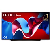 Front view with LG OLED evo and 11 Years World No.1 OLED Emblem on screen
