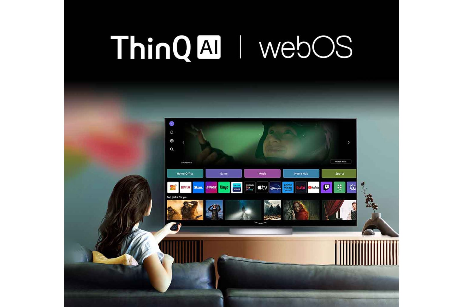 LG True Wireless TV 97 inch LG SIGNATURE OLED M4 with 4K 120Hz Video & Audio Transfer , OLED97M46LA
