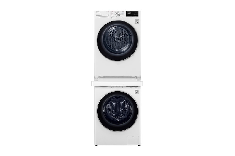LG Washer+Dryer Stacking Kit w shelf - White, STKIT-WH