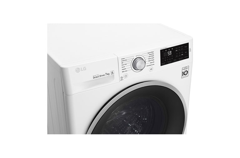 LG 7kg Front Load Washing Machine with 6 Motion Direct Drive, WD1207NCW