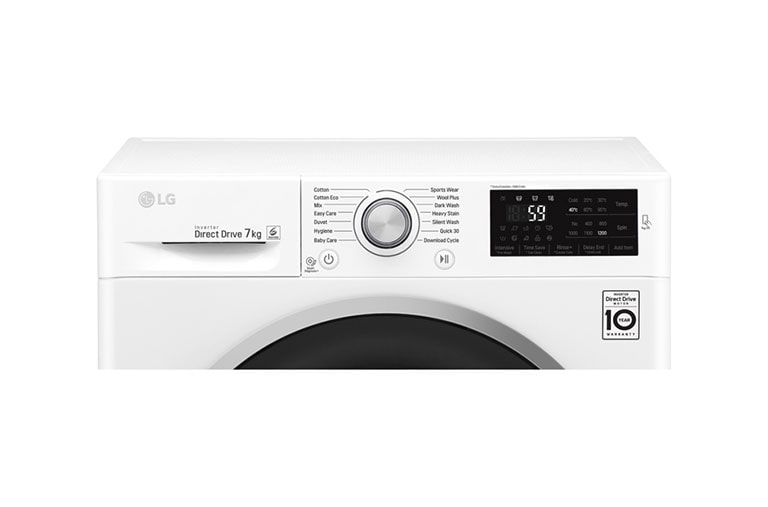 LG 7kg Front Load Washing Machine with 6 Motion Direct Drive, WD1207NCW