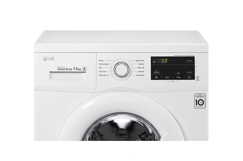LG 7.5kg Front Loader Washing Machine with 6 Motion Direct Drive, WD1275ND