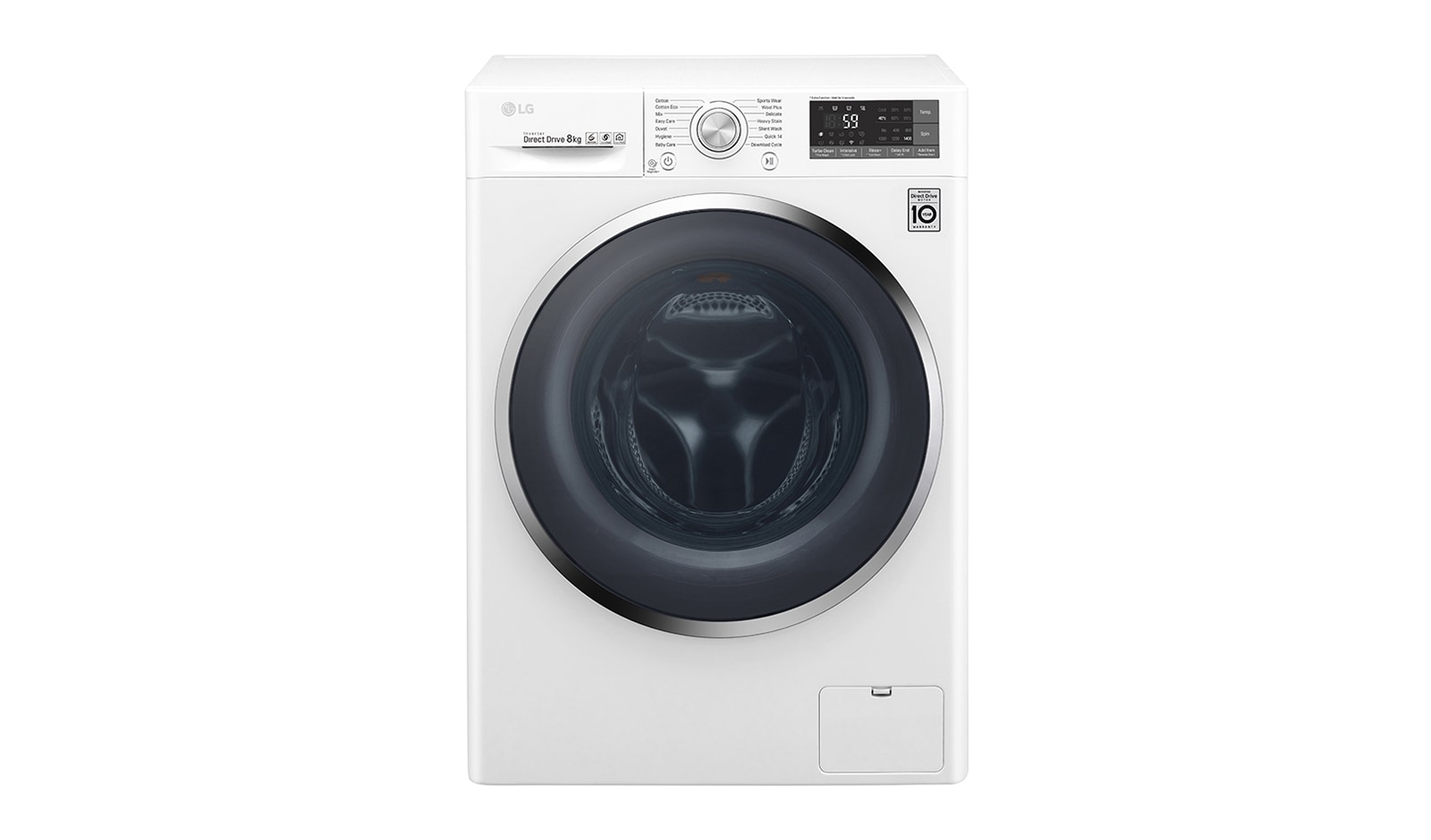 Front view of 8kg Front Load Washing Machine with TurboClean™ WD1408NCW