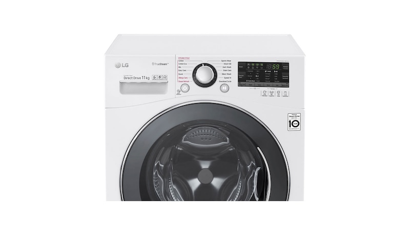 LG 11kg Front Load Washing Machine with TrueSteam®, WD1411SBW