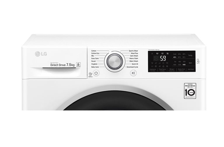 LG 7.5kg Front Load Washing Machine with 6 Motion Direct Drive, WD1475NCW