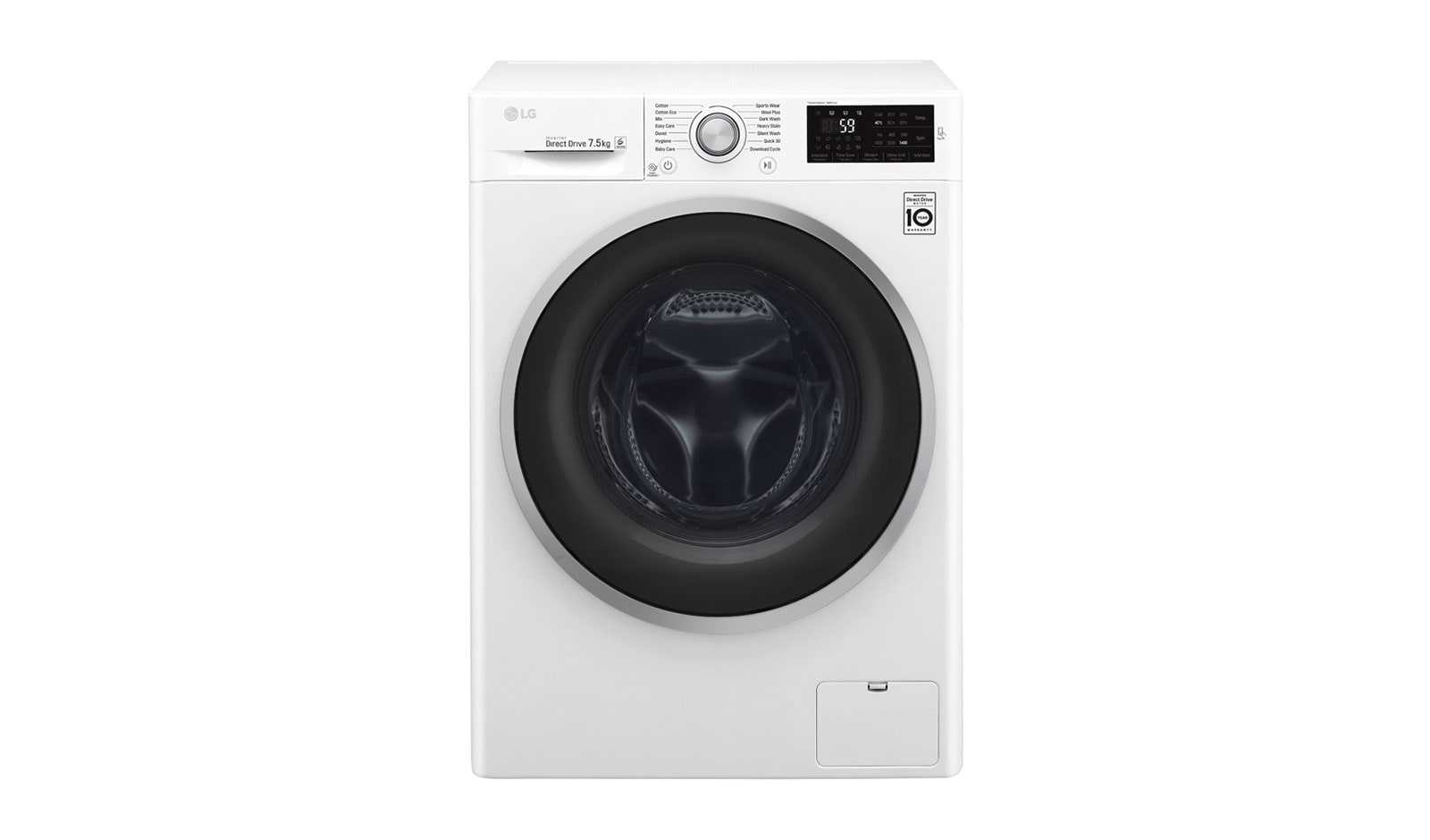 Lg 7.5 front loader washing machine hot sale