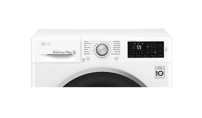 LG 7.5kg Front Load Washing Machine with 6 Motion Direct Drive, WD1475NCW