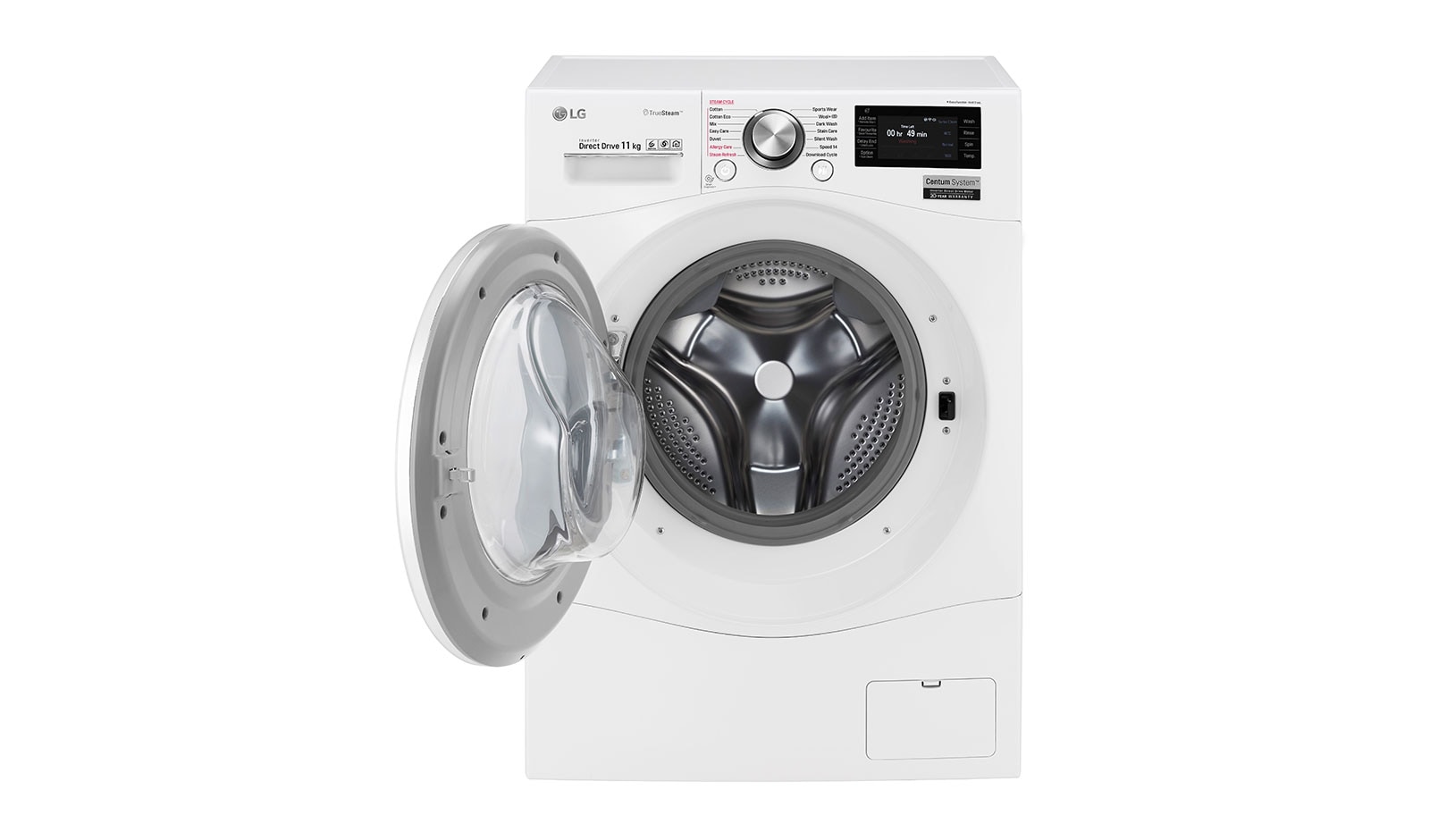 LG 11kg Centum™ Front Load Washer with Inverter Direct Drive Motor, WD1611SMW2